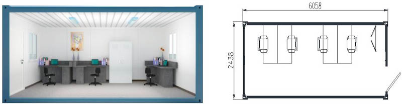 打包式箱房辦公室